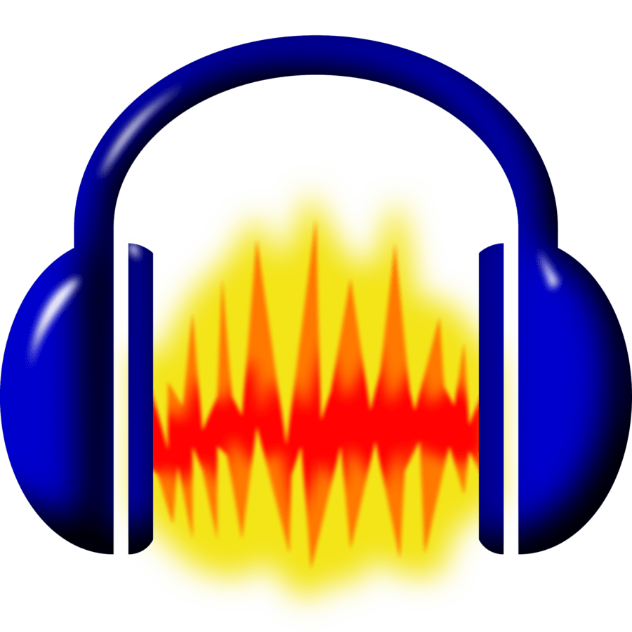 Headphones with sound wave between the ears