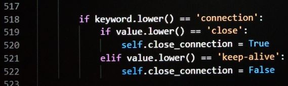 Screenshot of Python coding