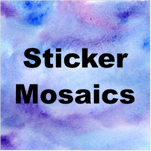 Words "Sticker Mosaics"