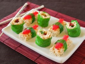 Candy Sushi on a plate