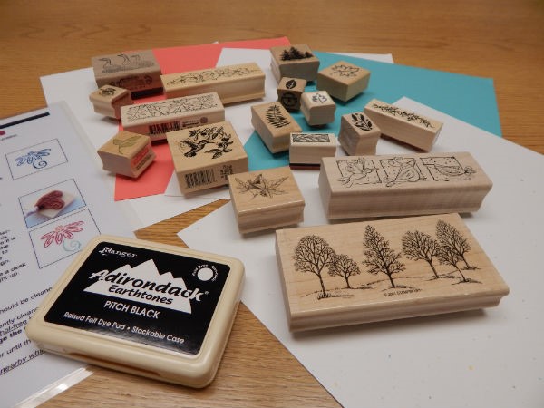 Assortment of rubber stamps