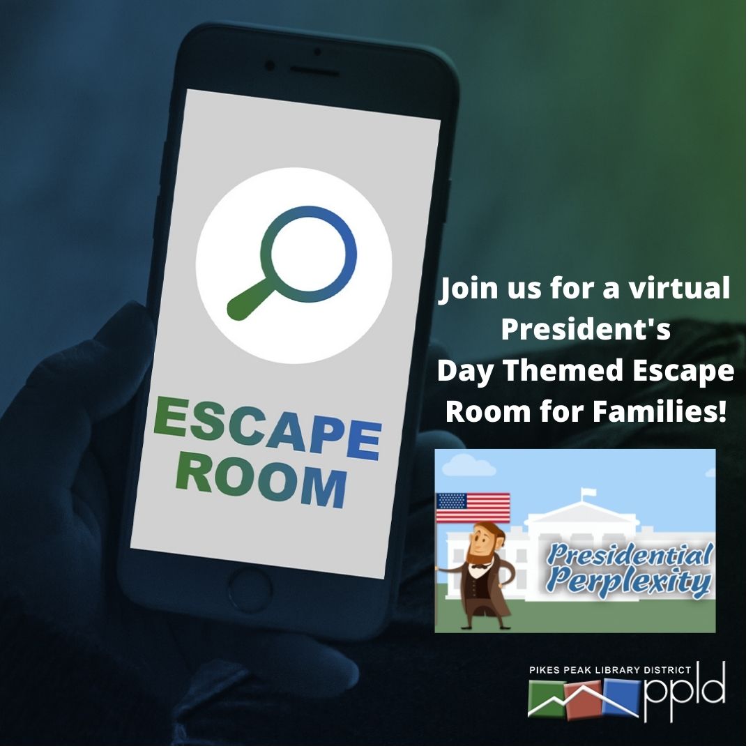 Join us for a President's Day Themed Escape Room for Families!