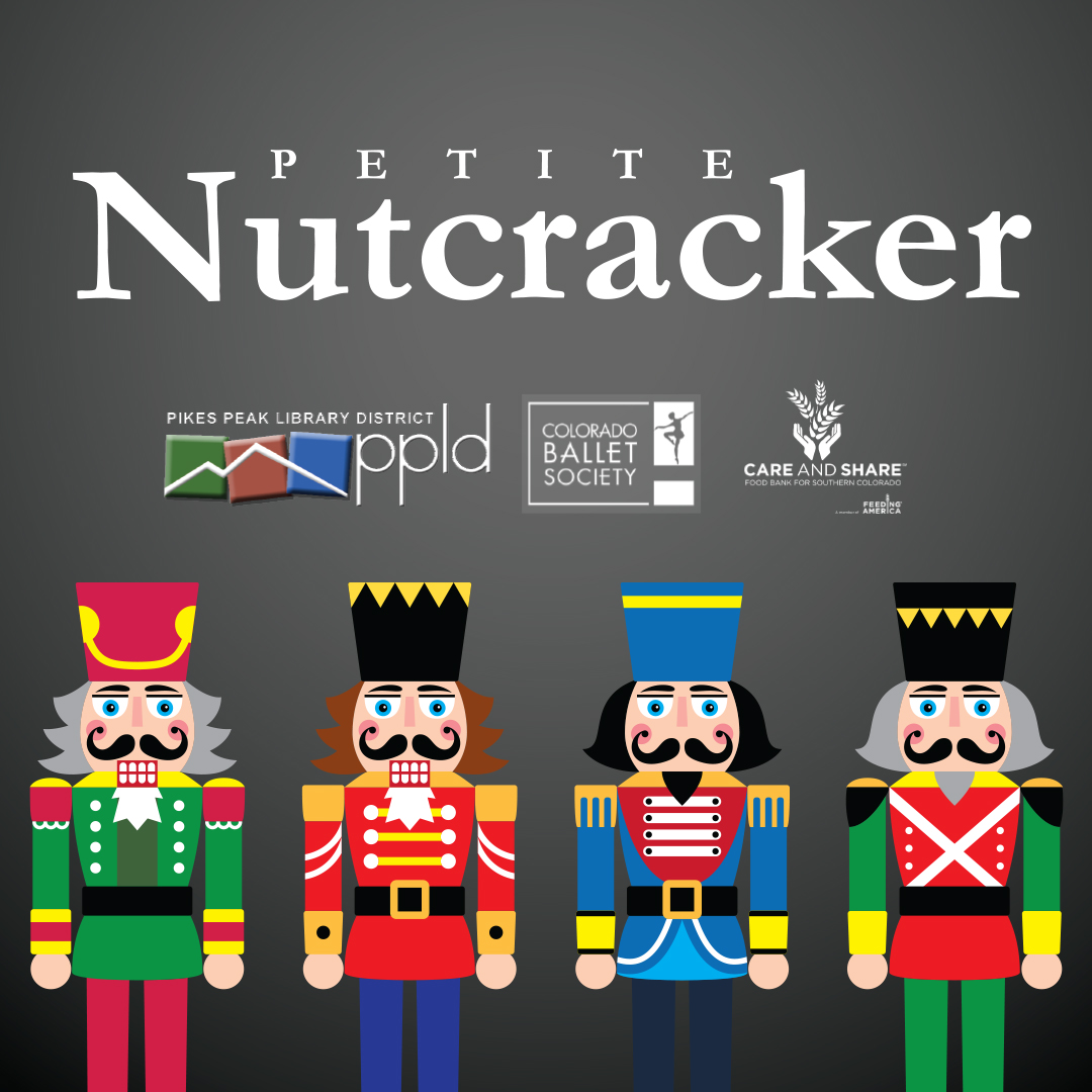 Four colorful nutcracker dolls in a row
