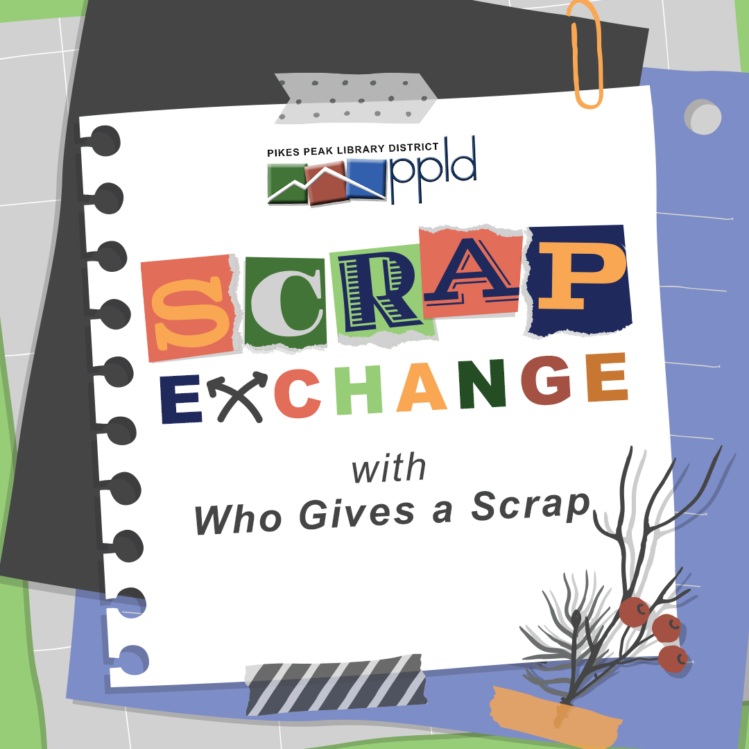 Logo that reads "SCRAP EXCHANGE with Who Gives A Scrap"