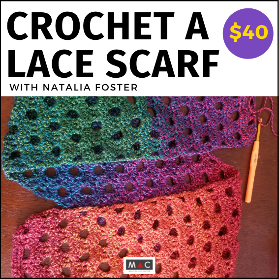 crochet a lace scarf