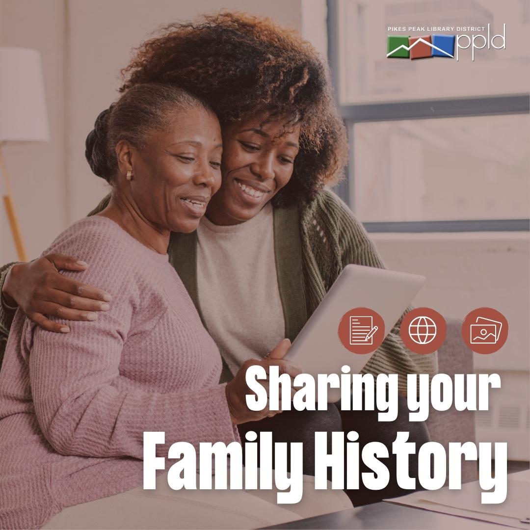 Sharing Your Family History class graphic