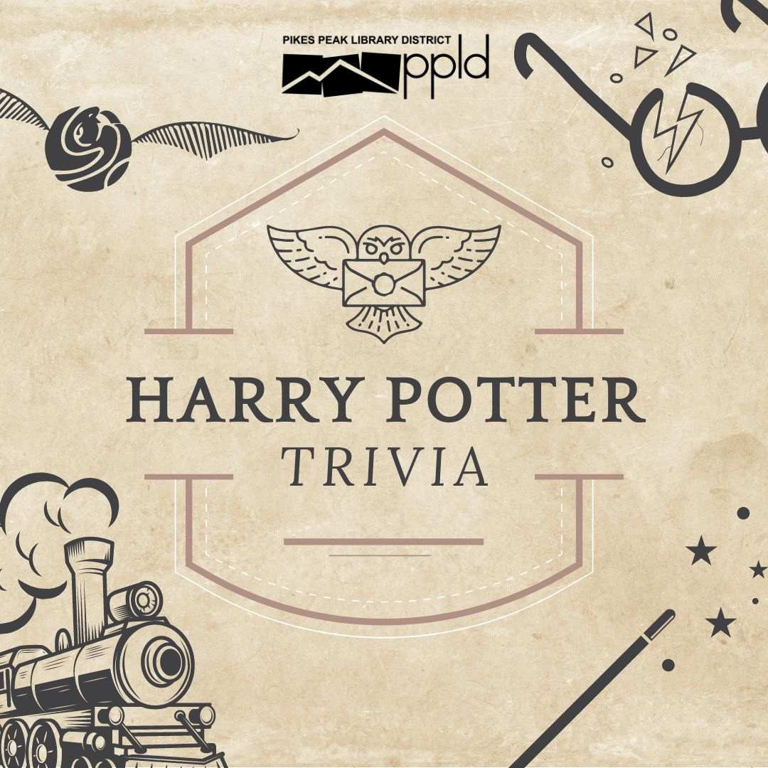 A poster stating Harry Potter Trivia