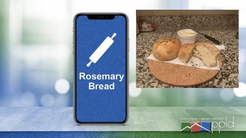 Picture of bread with text Rosemary Bread