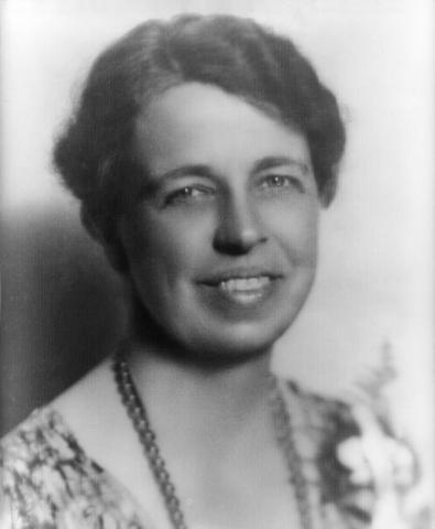 A portrait of former First Lady, Eleanor Roosevelt.