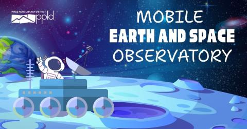 Astronaut in a vehicle on a planet.