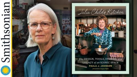 Image of book jacket for Julia Child's Kitchen with author Paul J. Johnson