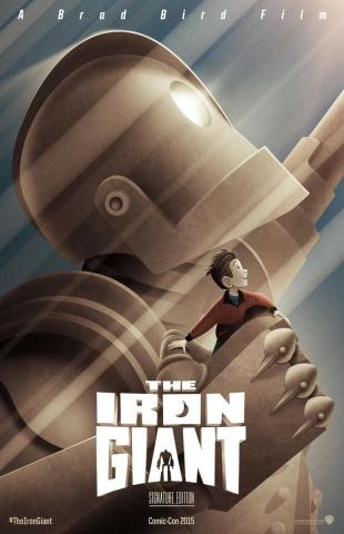 A picture of a poster for The Iron Giant.