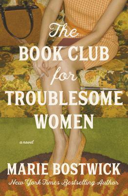 The cover shows a woman sitting on the couch from her chest down. She is dressed in retro yellow clothing and has a purse next to her on the couch. Across the cover is the books title written in white. 