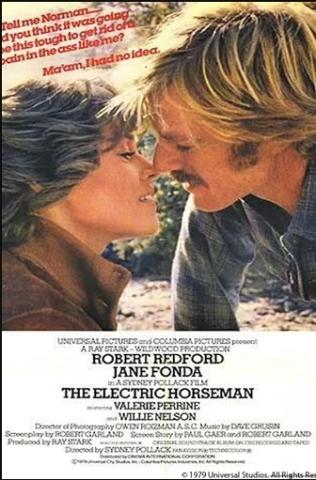 movie poster of The Electric Horseman with a man and a woman