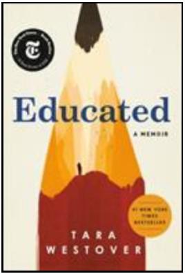 Book cover of Educated by Tara Westover