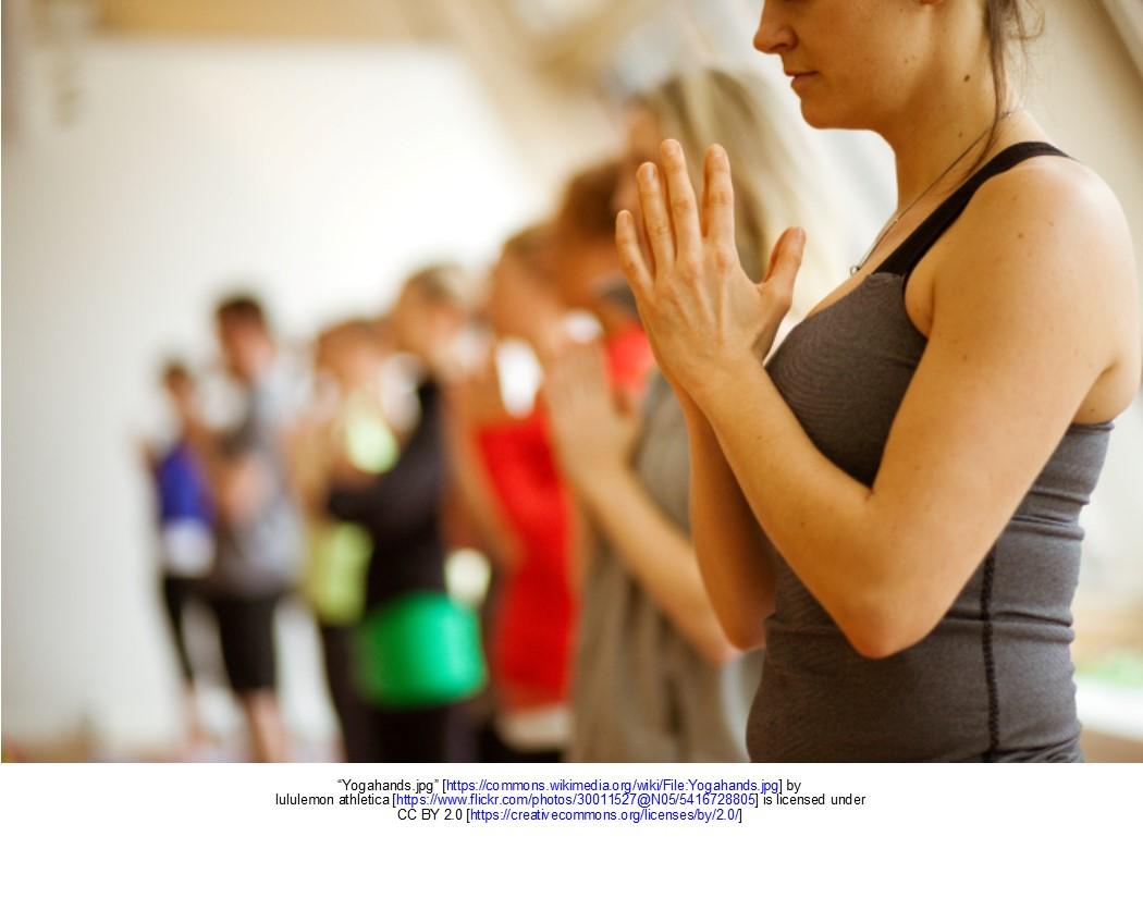 People practicing yoga