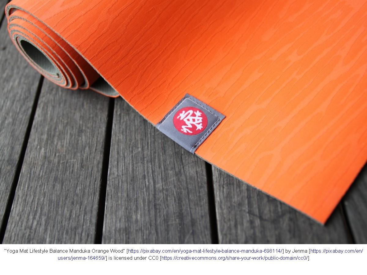 Orange yoga mat