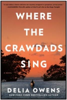 Book cover of Where the Crawdads Sing by Delia Owens