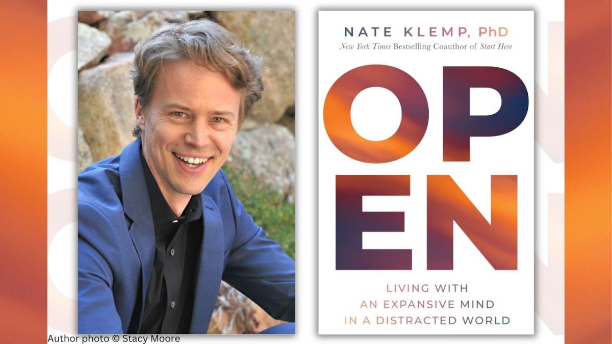 Image of Nate Klemp with book cover