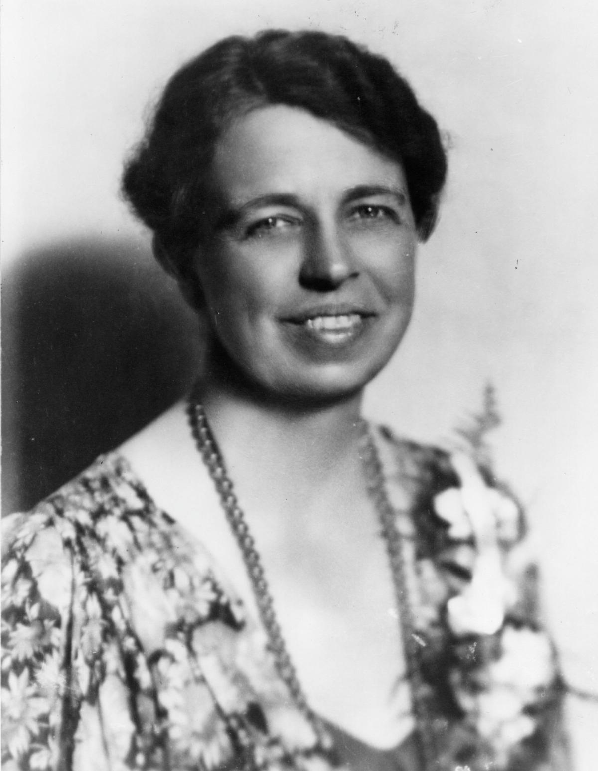 A picture of Eleanor Roosevelt, former First Lady of the United States.