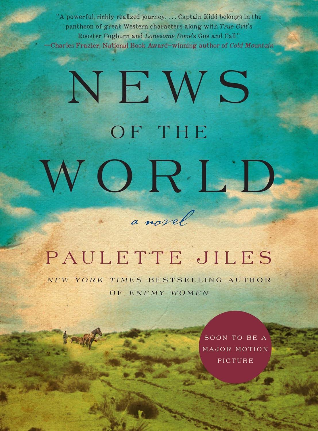 A picture of the cover of News of the World by Paulette Jiles.