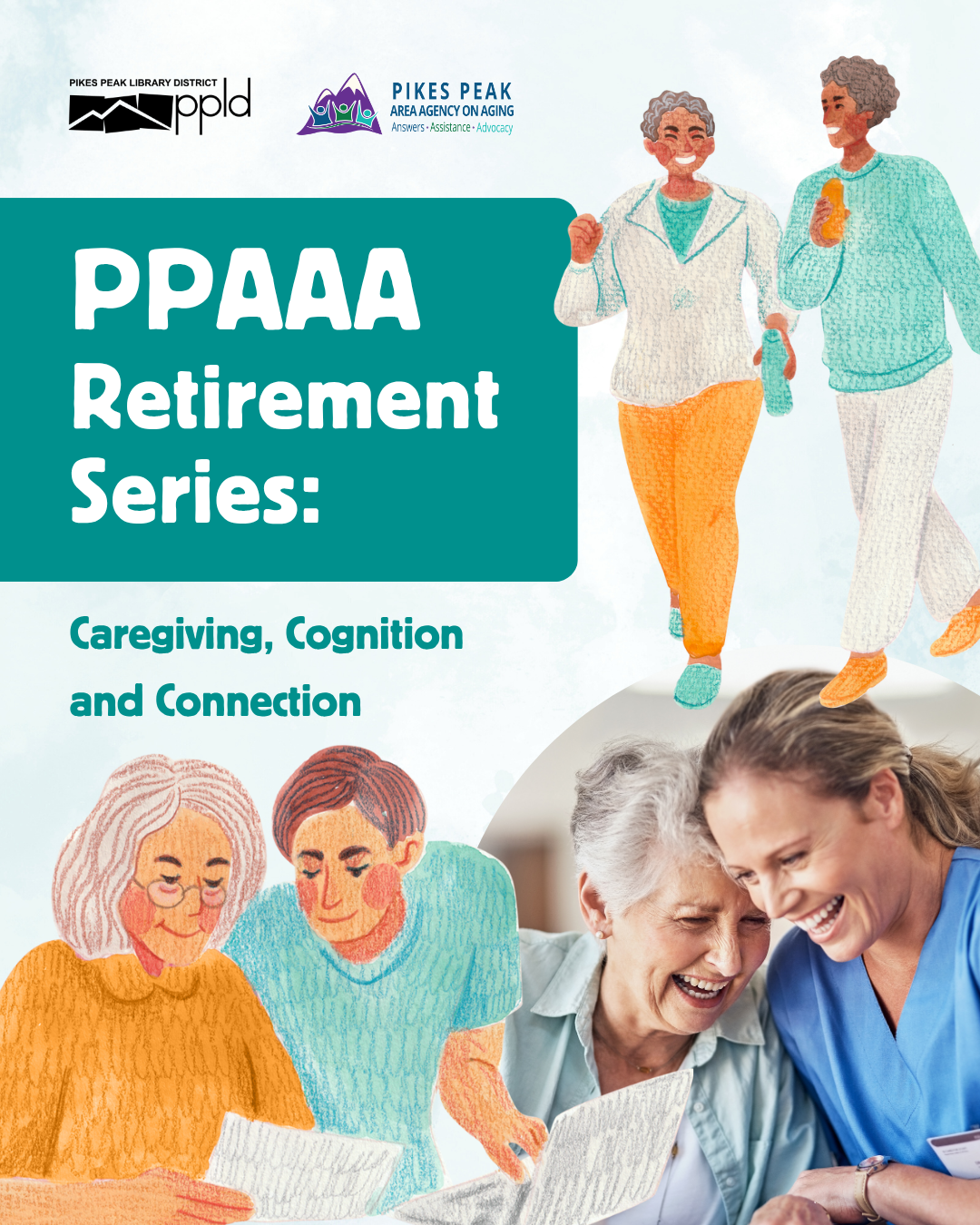 3 groups of 2 people smiling and talking to one another