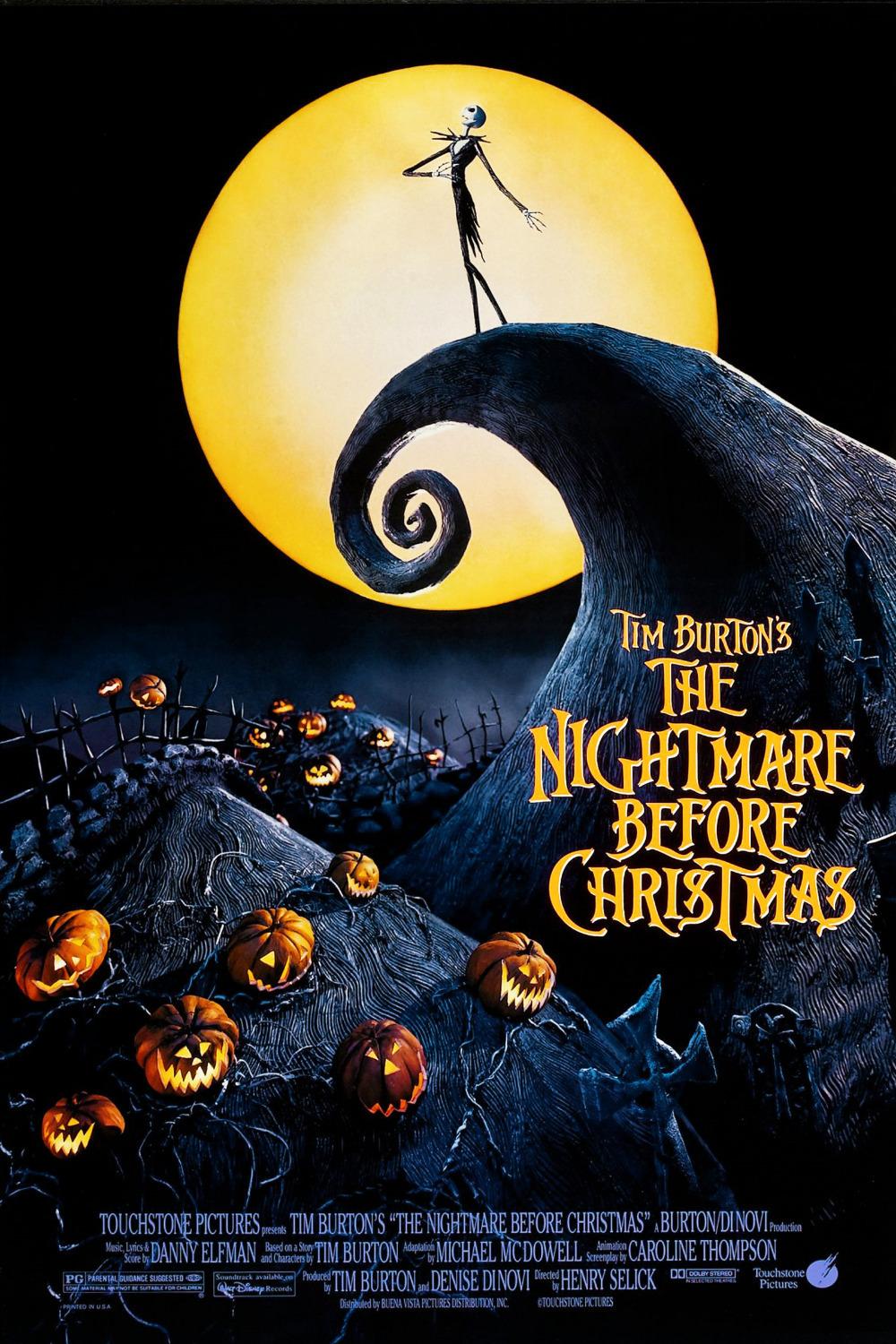 A picture of the Nightmare Before Christmas poster