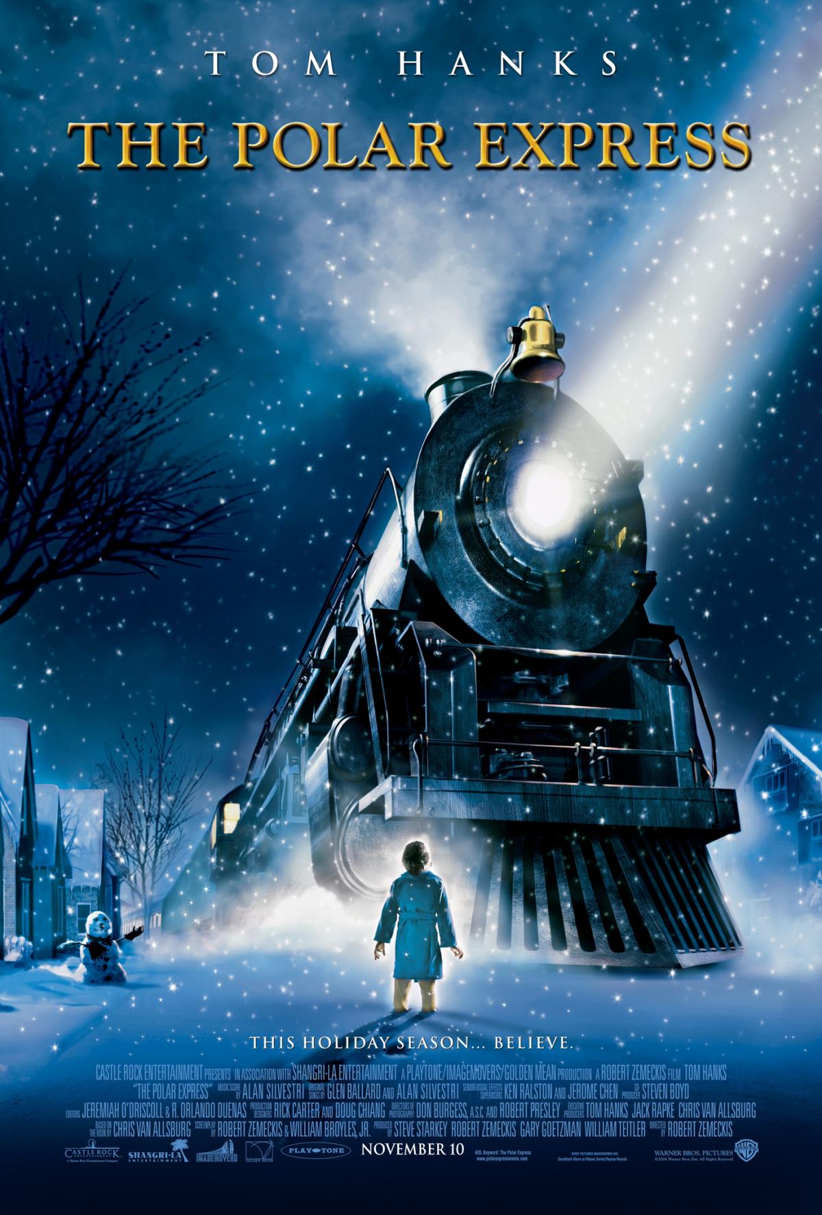 A picture of the Polar Express movie poster