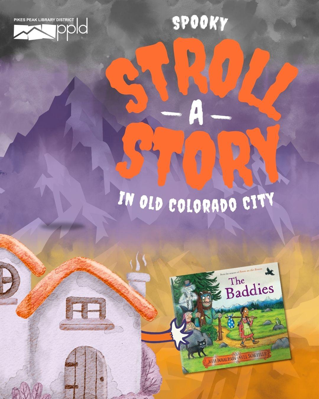 Spooky Stroll-a-Story in Old Colorado City Library flyer
