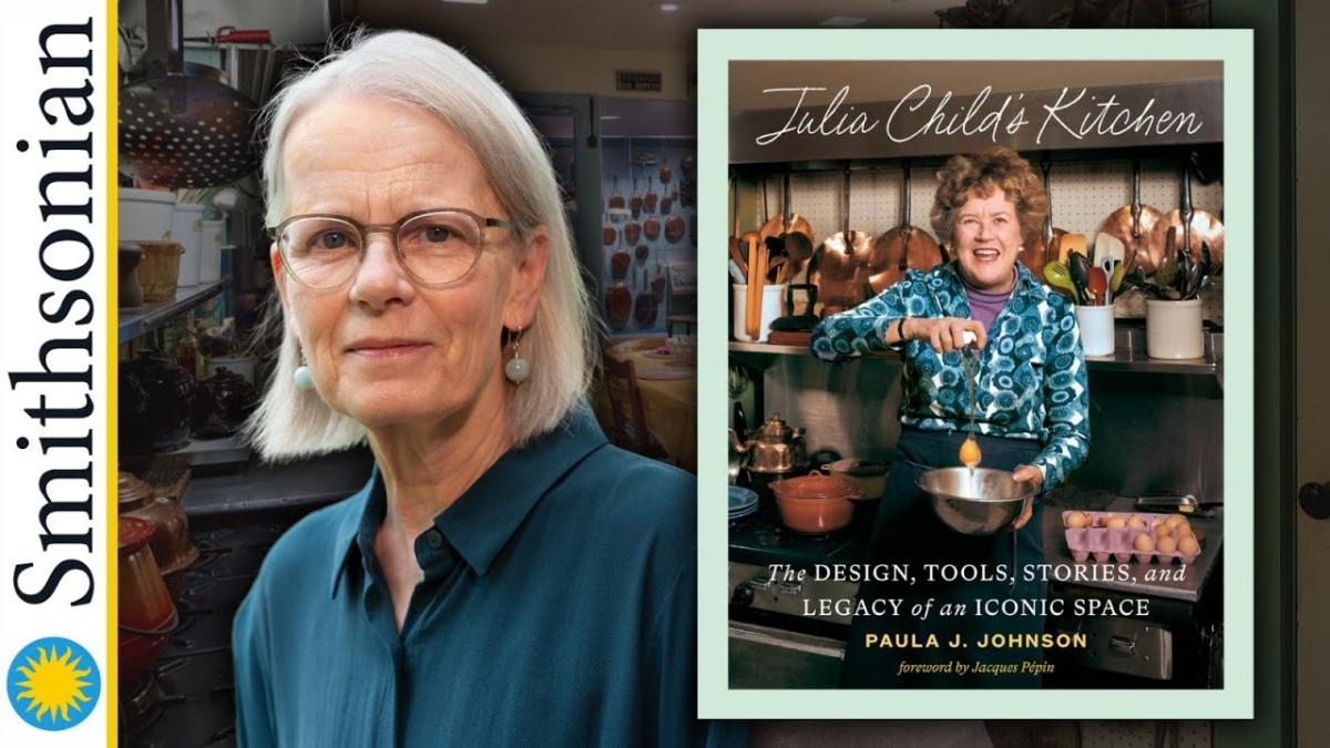 Image of book jacket for Julia Child's Kitchen with author Paul J. Johnson